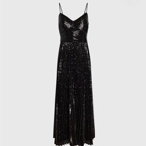 Club Monaco Sequin Pleated Occasion Maxi Dress